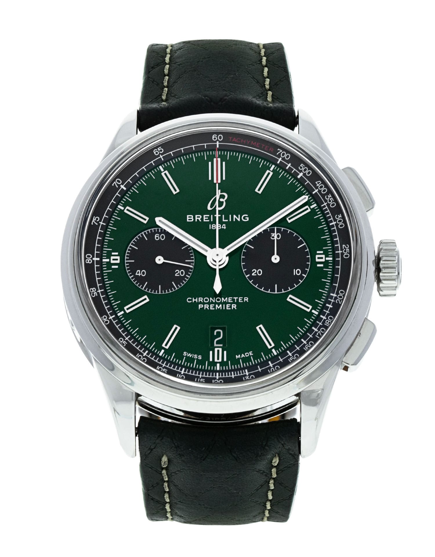 Breitling Premier B01 - cadran Baton verte