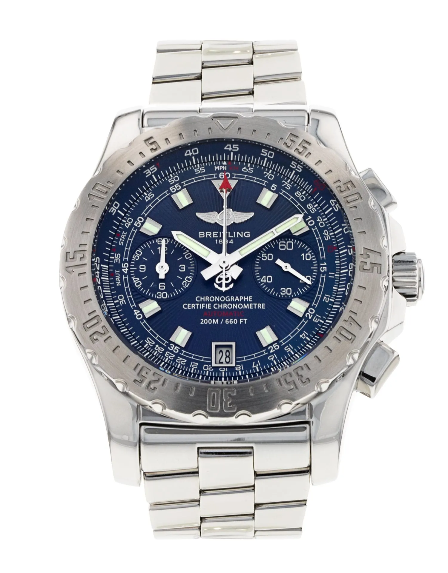 Breitling Skyracer - cadran Baton bleue