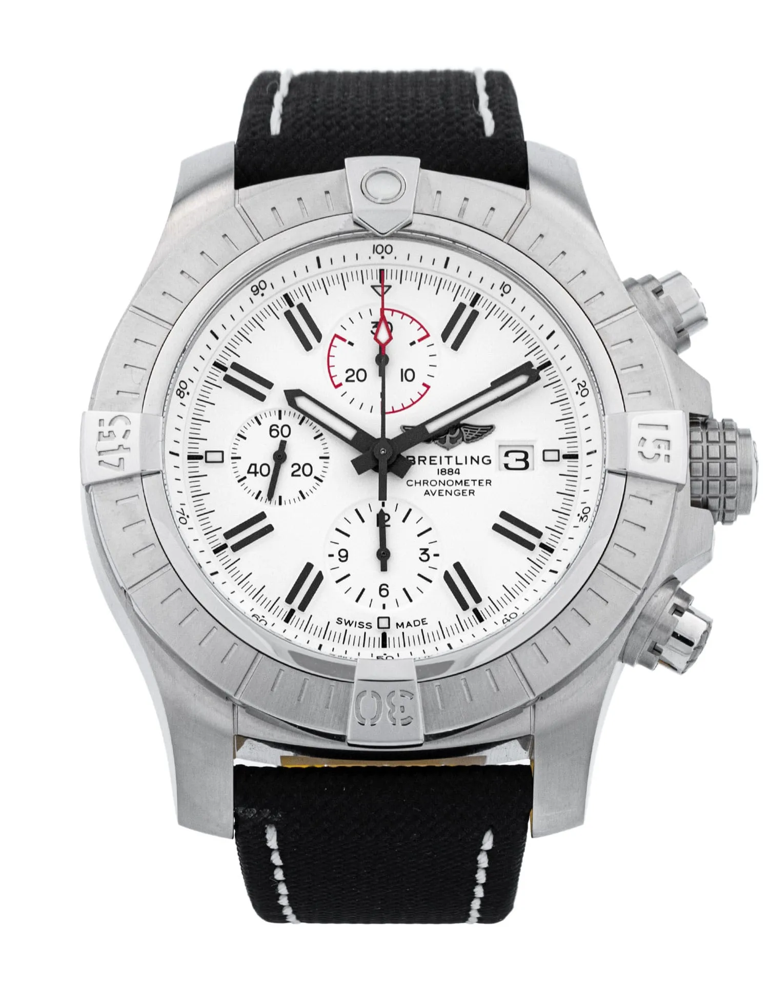 Breitling Super Avenger - cadran Baguette blanche