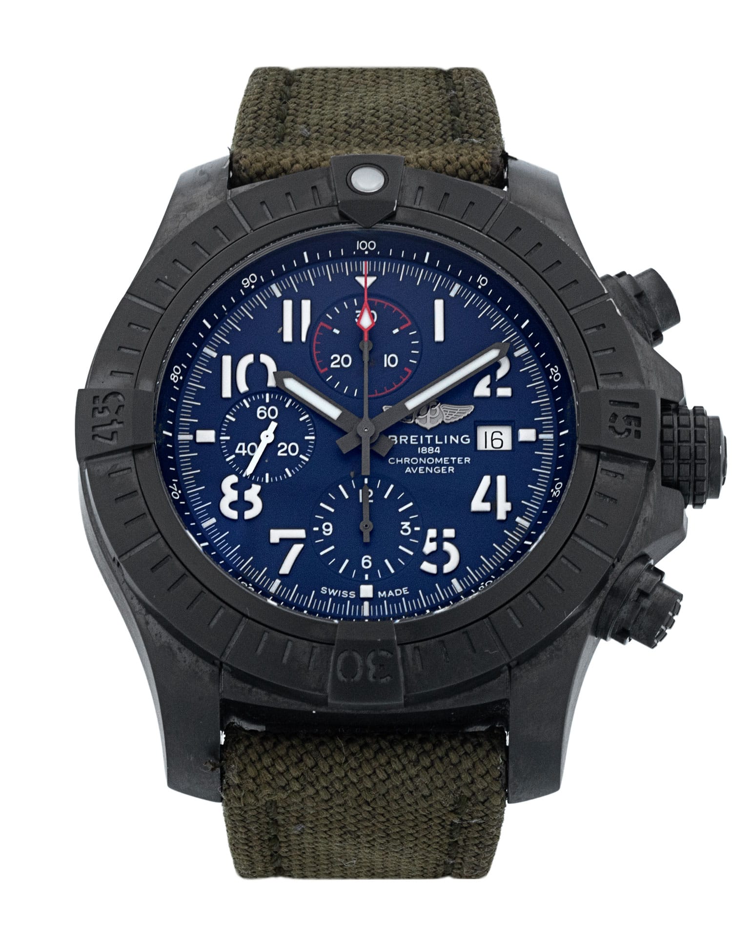 Breitling Super Avenger - cadran Bleu Arabe