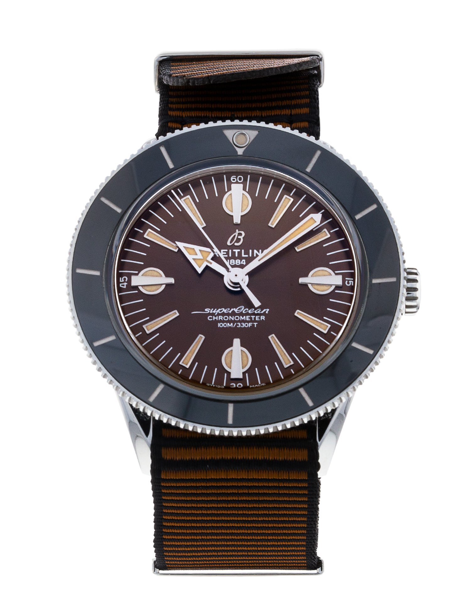 Breitling SuperOcean Heritage 57 - cadran Baton de bronze