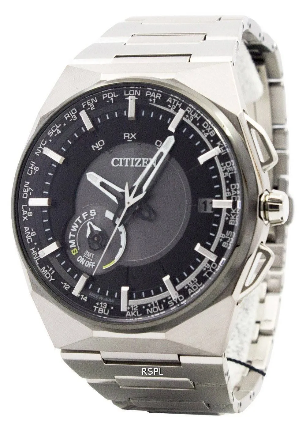 Citizen Eco-Drive F100 Satellite vague Air GPS monde temps CC2006-53E montre homme