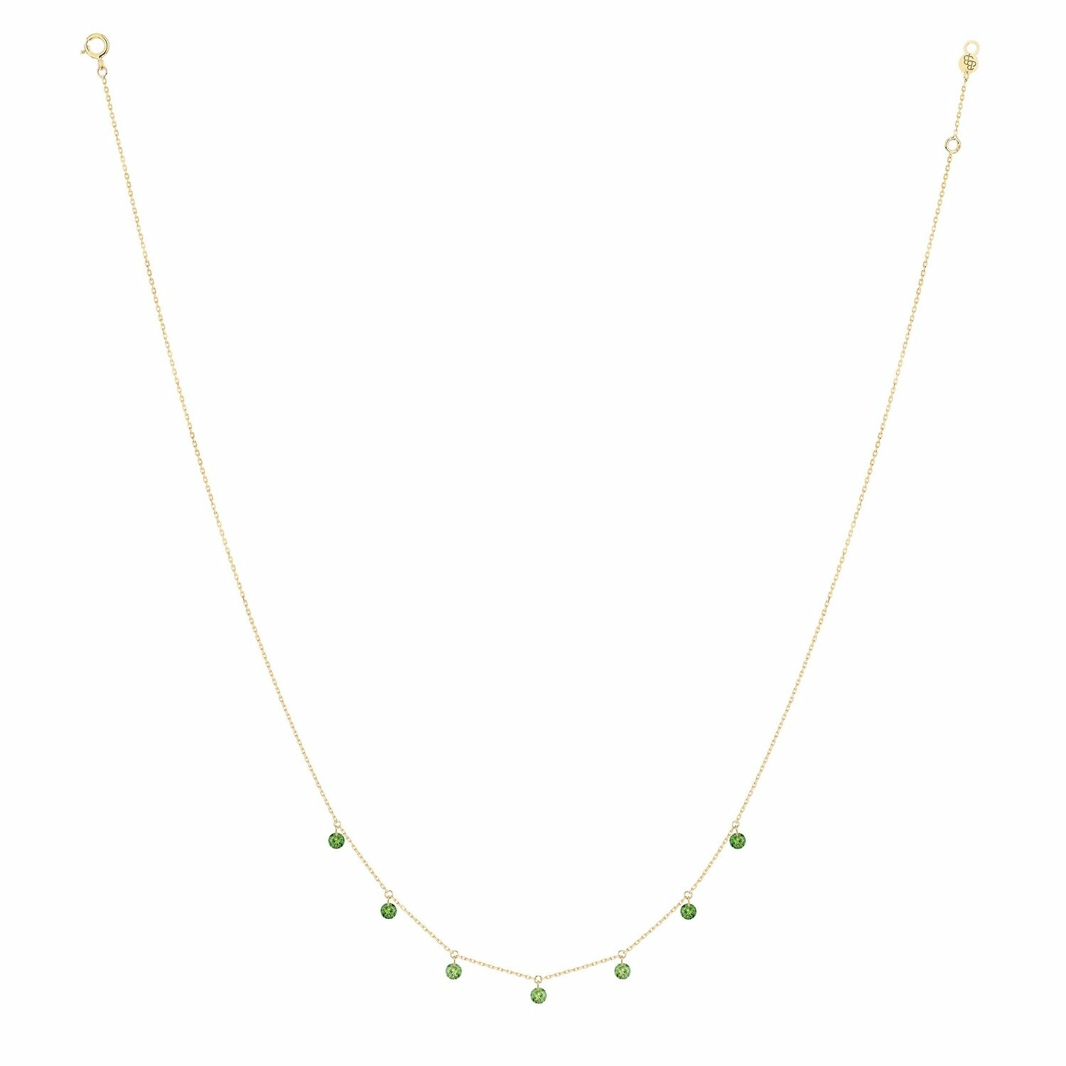 Achat Collier La Brune & La Blonde CONFETTI Vert en or jaune et tsavorites de 0.90ct