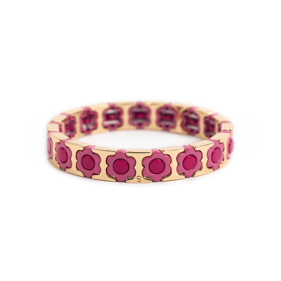 Coachella - Rose Fushia & Pourpre - Bracelet - Simone à Bordeaux