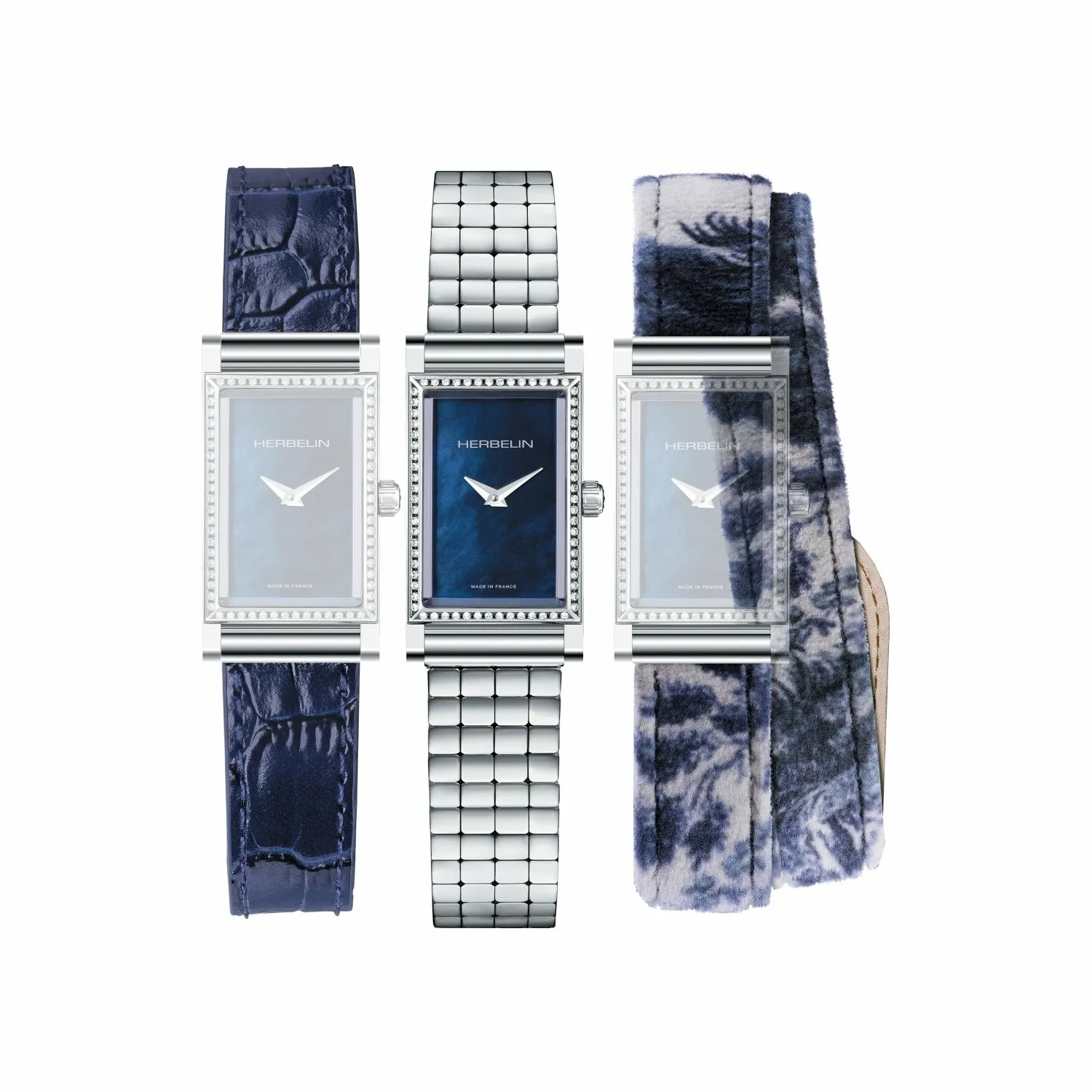 Antarès Coffret de montre HERBELIN Antarès et 2 bracelets cuir et velours