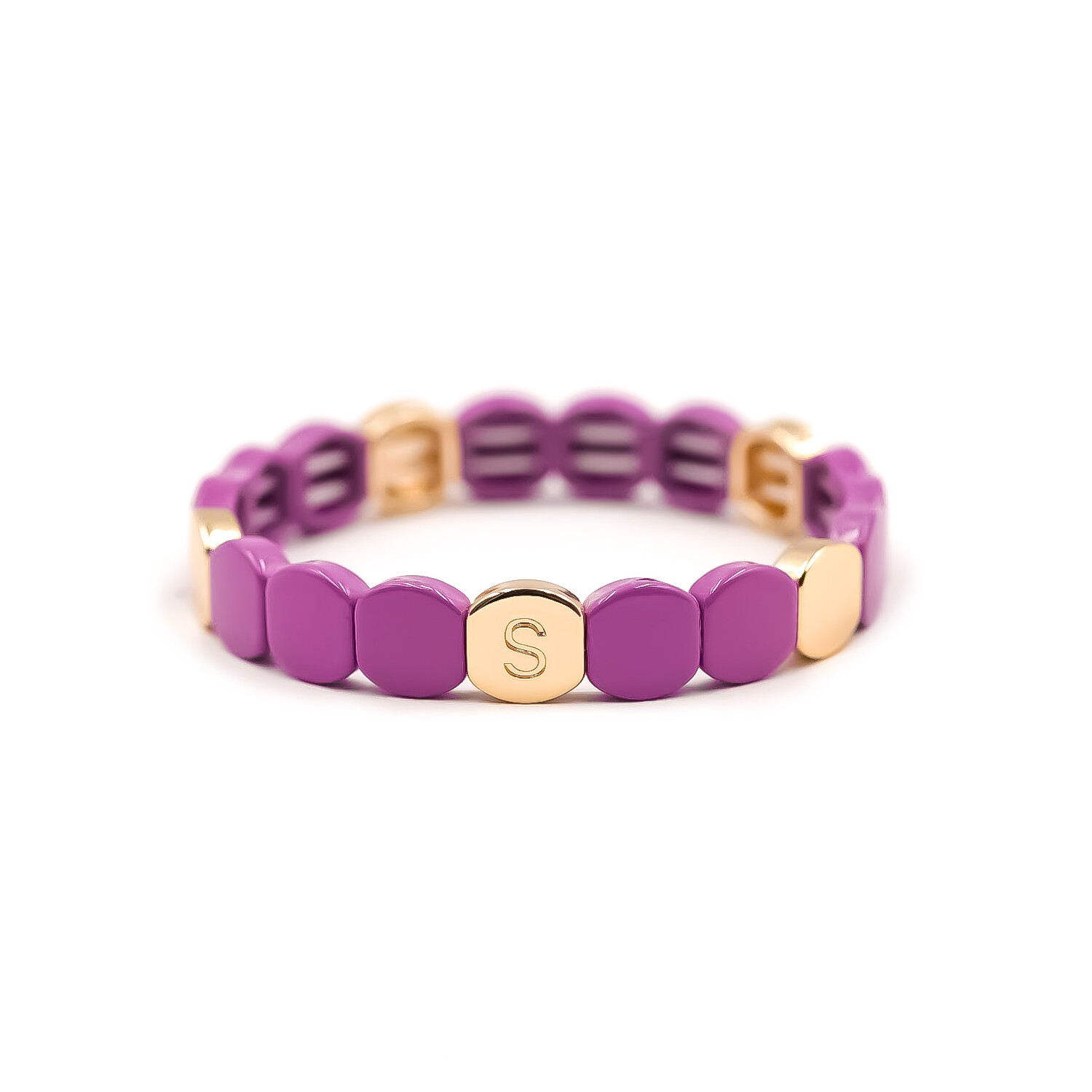 Achat Bracelet Simone à Bordeaux Colorful en métal émaillé violette