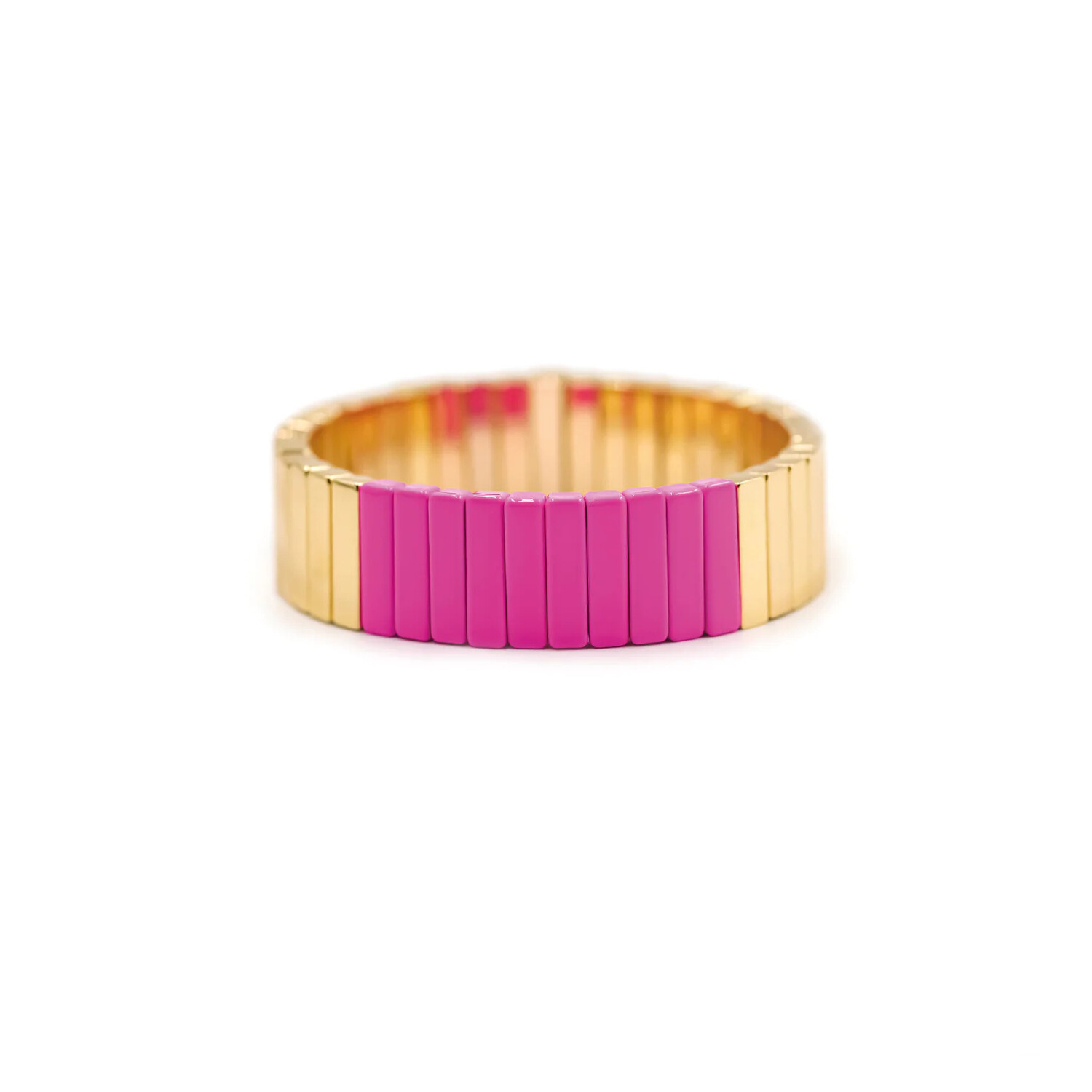 Achat Bracelet Simone à Bordeaux Colortwist en métal émaillé fushia