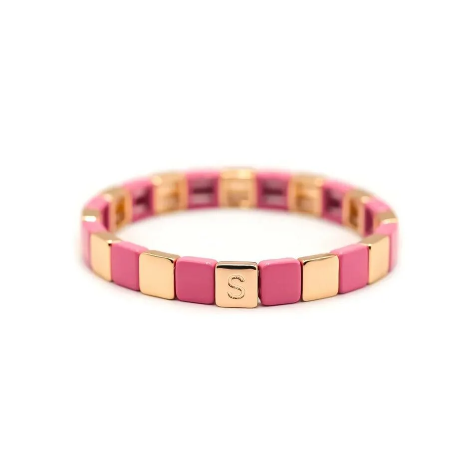 Achat Bracelet Simone à Bordeaux Colortwist en métal émaillé pourpre