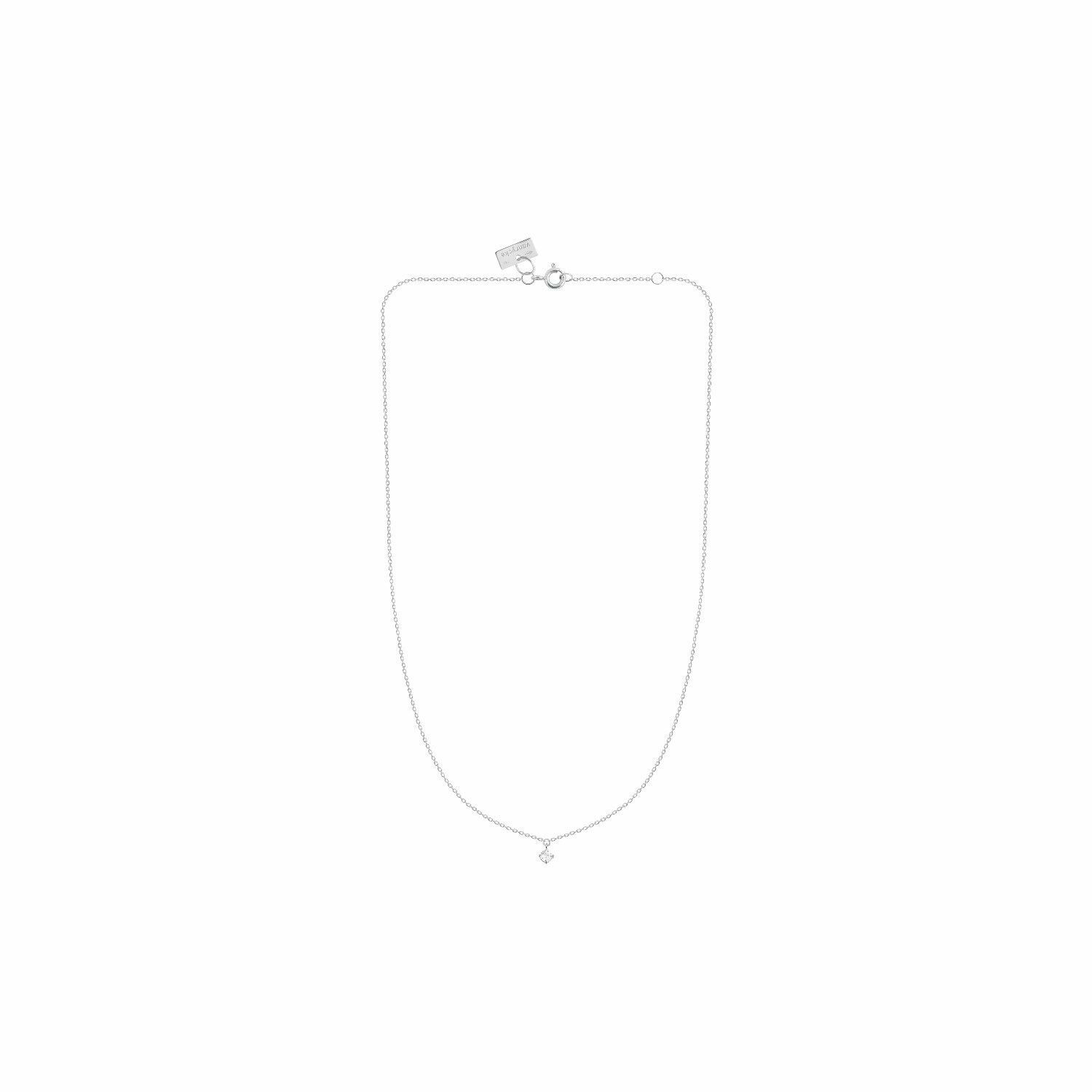 Collier Vanrycke Stardust en or blanc et 1 diamant