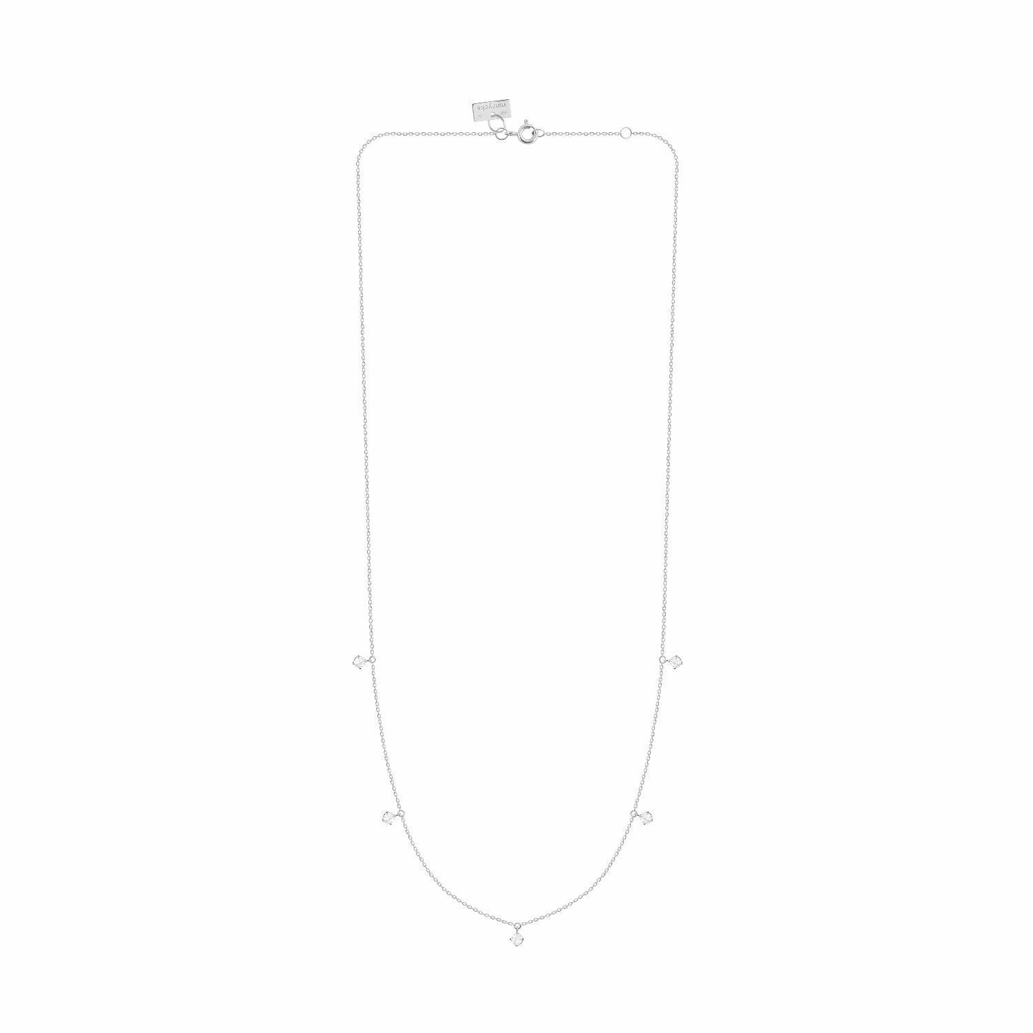 Collier Vanrycke Stardust en or blanc et 5 diamants