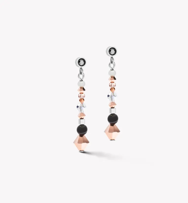 Collection 5035- Gris cristal - Boucles d'Oreilles - Cœur de Lion