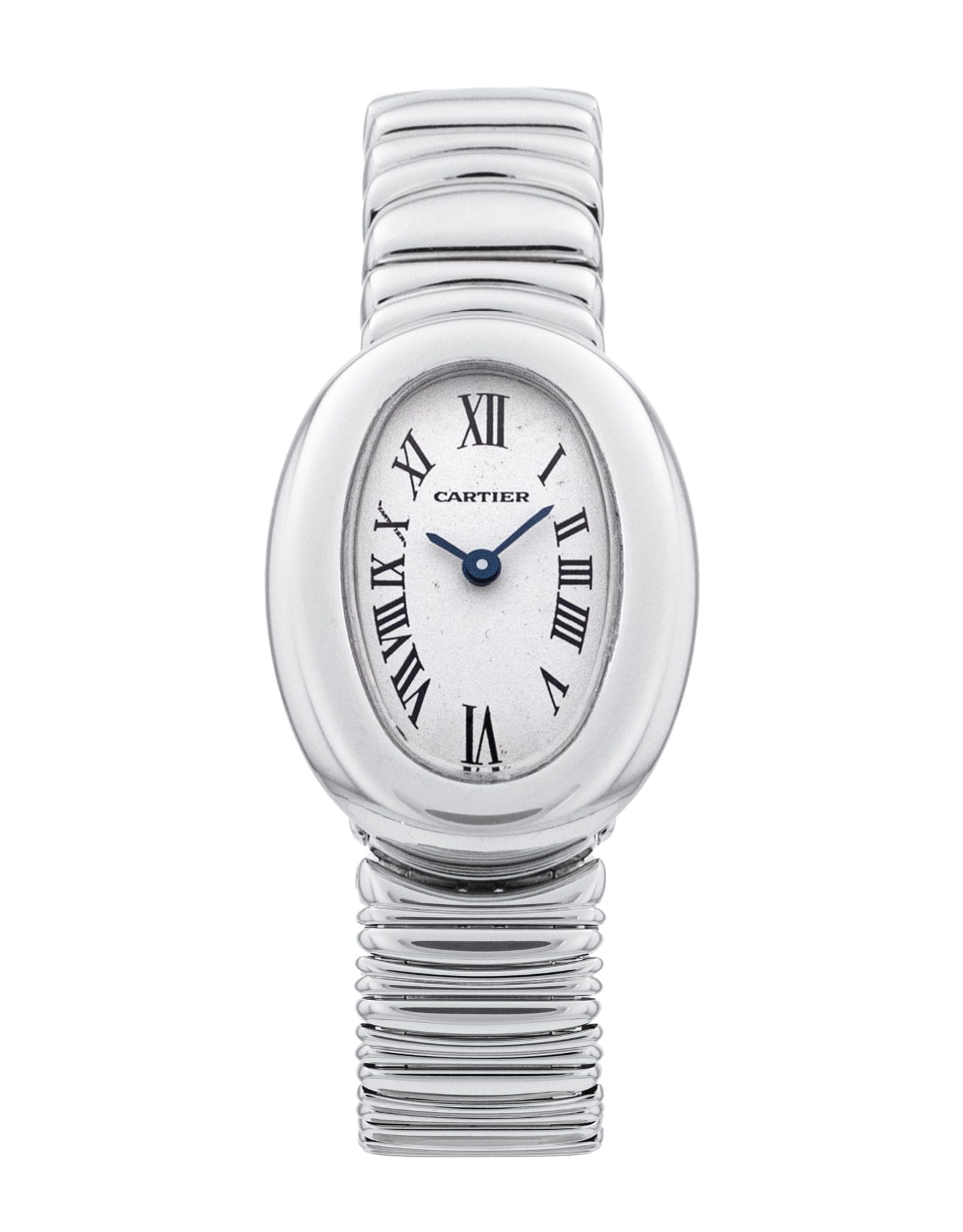 Cartier Baignoire - cadran Argent à chiffres romains