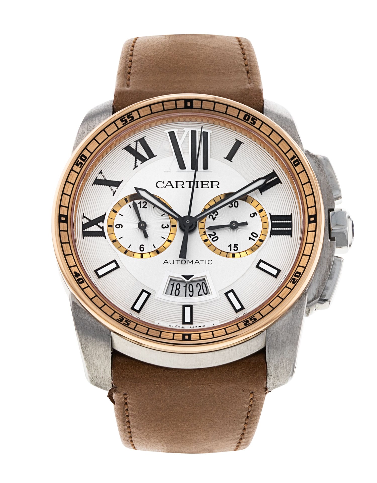 Cartier Calibre De Cartier - cadran Bâton d’argent à chiffres romains