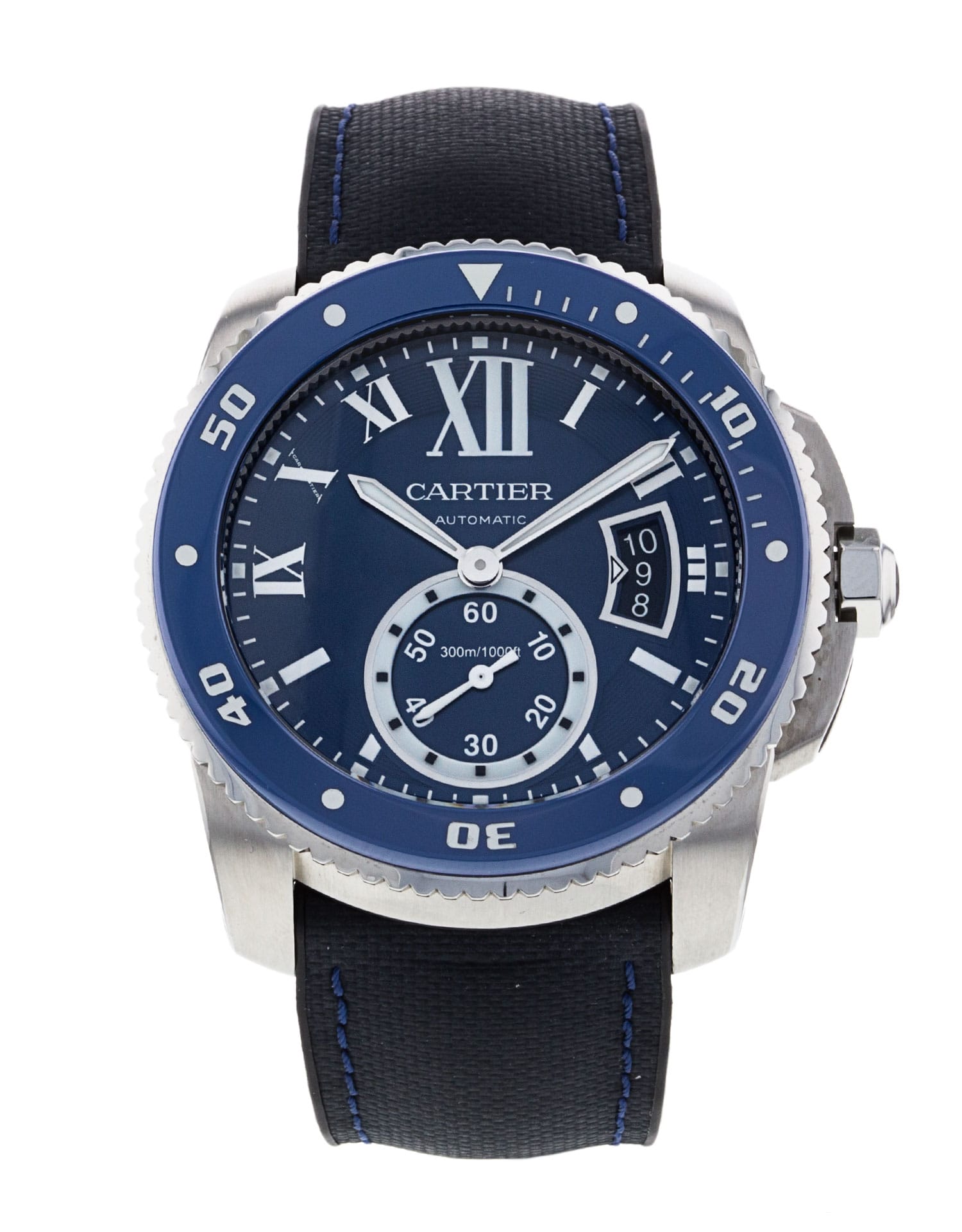 Cartier Calibre De Cartier - cadran Bleu à chiffres romains