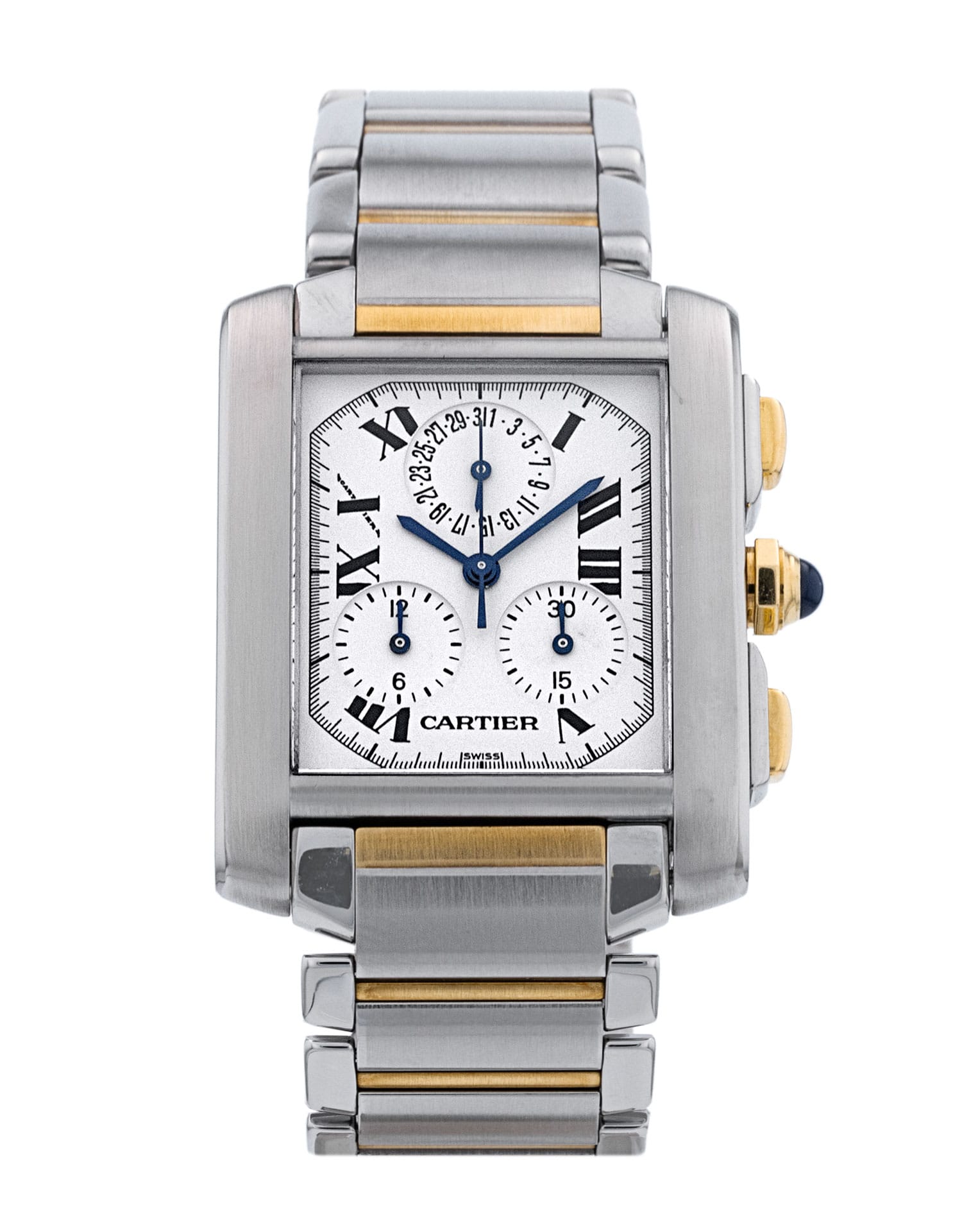 Cartier Chronoflex - cadran Blanc à chiffres romains