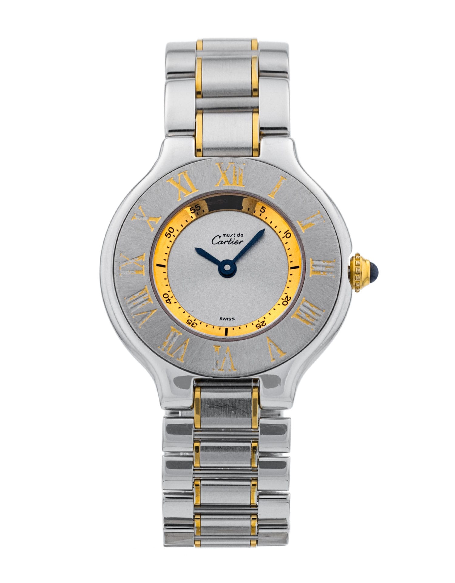 Cartier Must 21 - cadran Argent et un bracelet e Métal