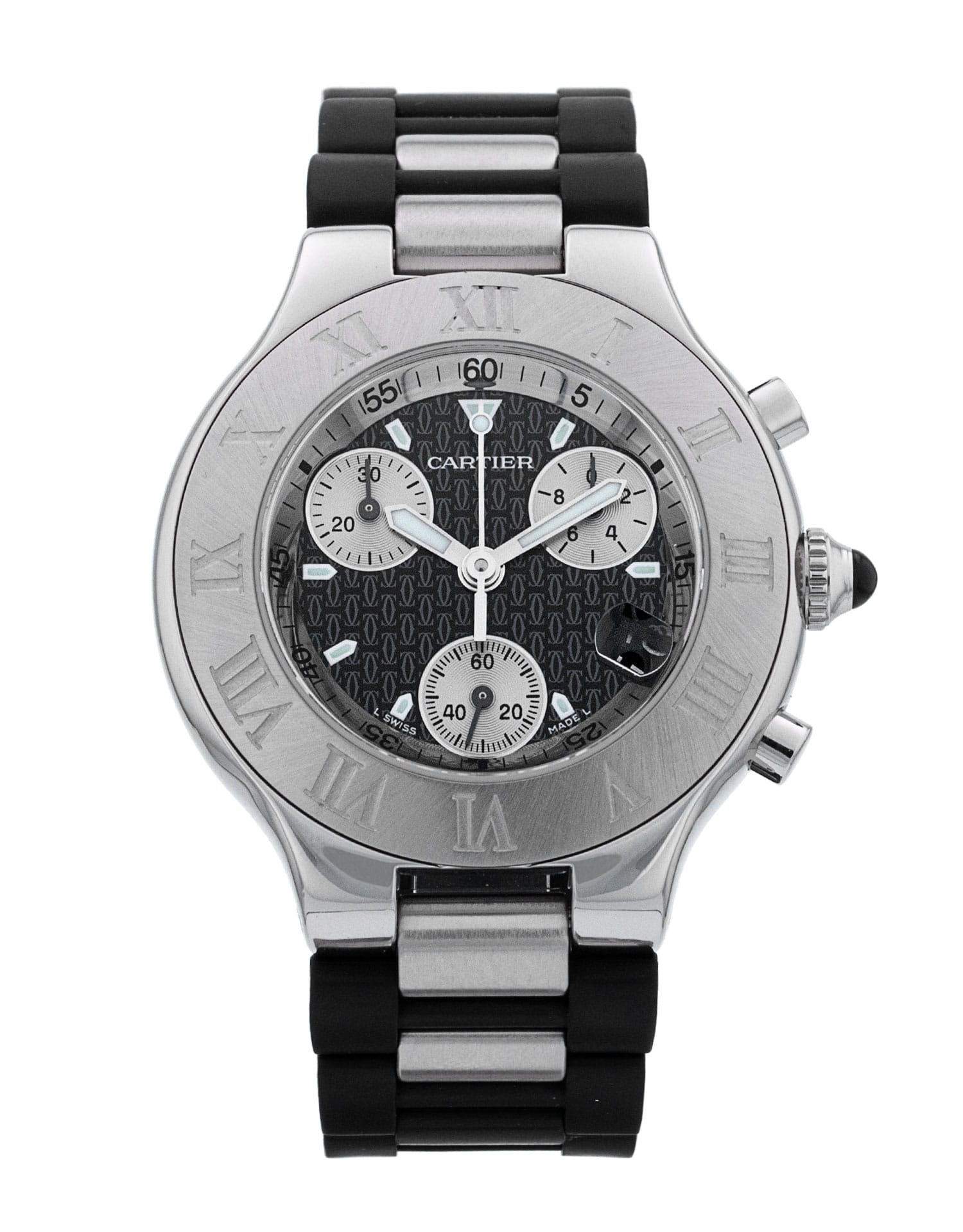 Cartier Must 21 - cadran Baton noire