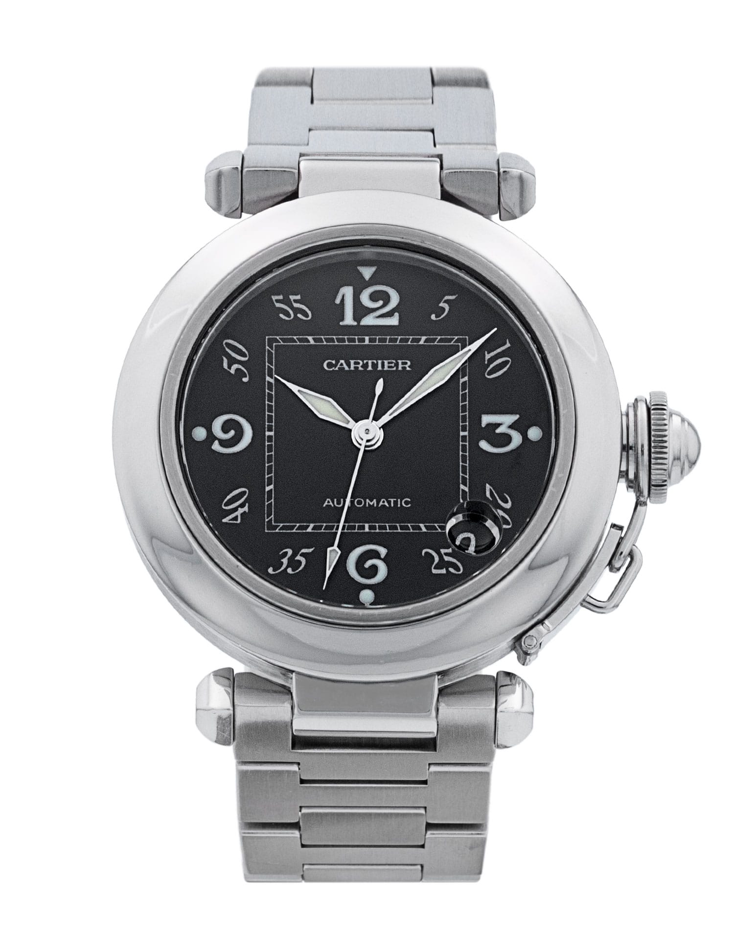 Cartier Pasha - cadran Noir arabe et un bracelet e Métal