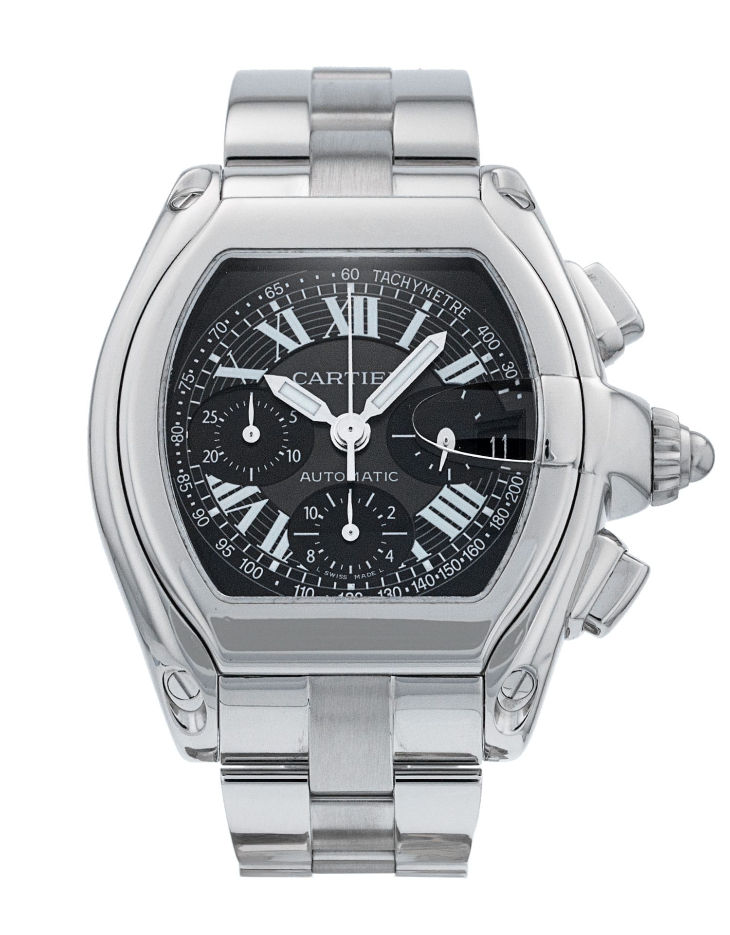 Cartier Roadster - cadran Noir à chiffres romains