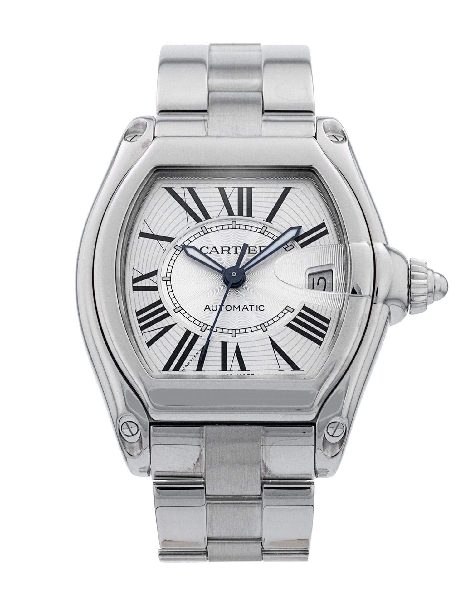 Cartier Roadster - cadran Argent à chiffres romains