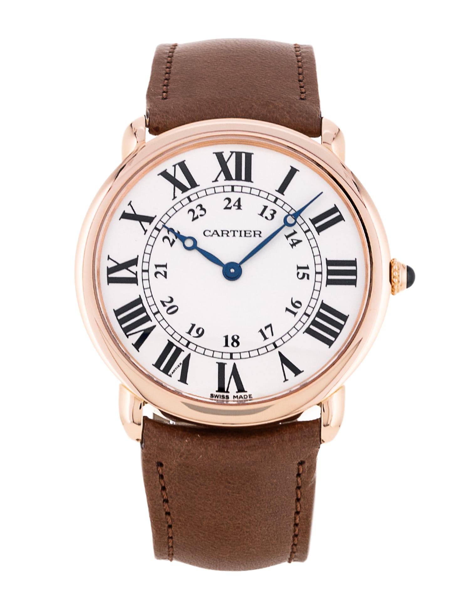 Cartier Ronde Louis - cadran Argent à chiffres romains