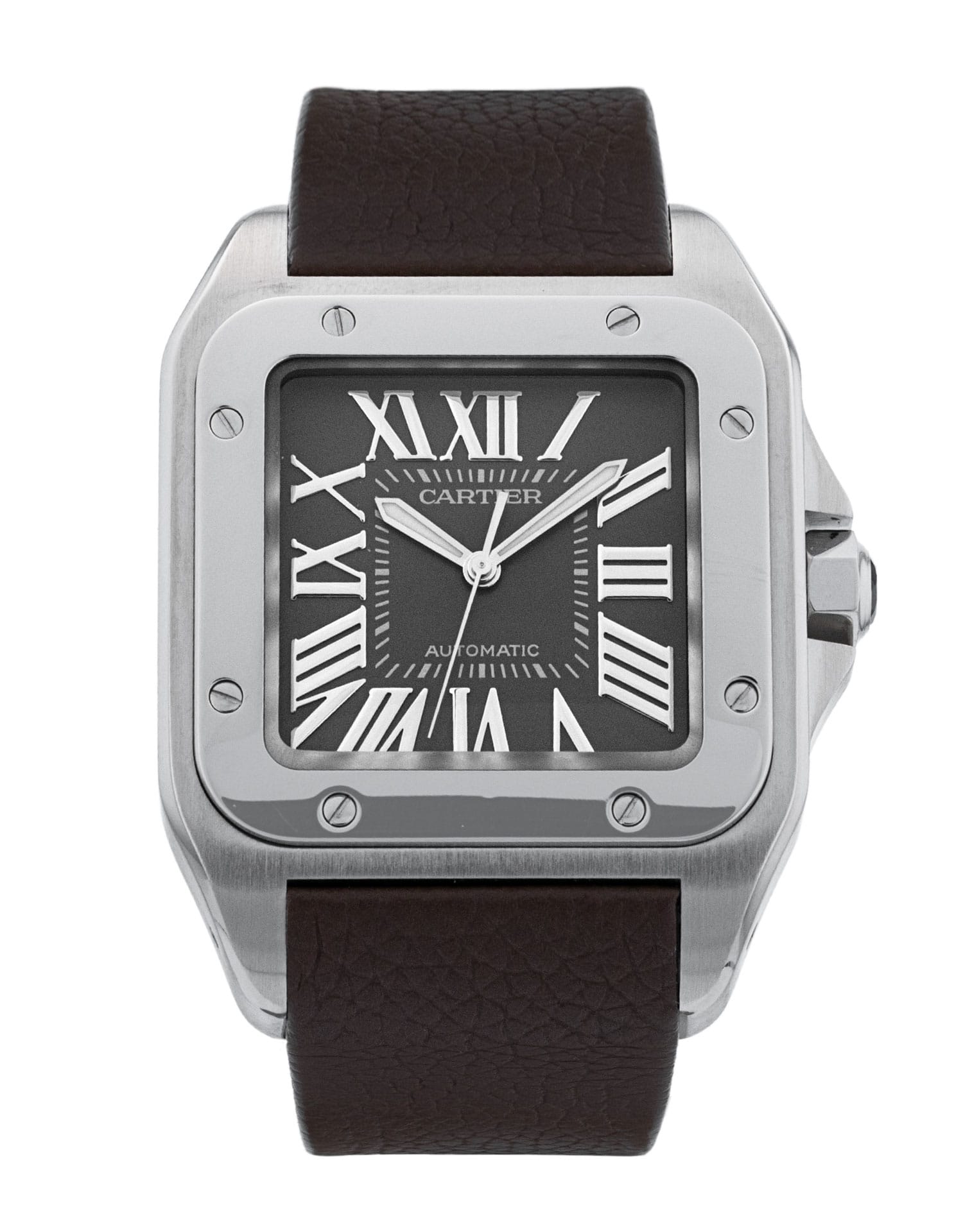 Cartier Santos 100 - cadran Gris à chiffres romains