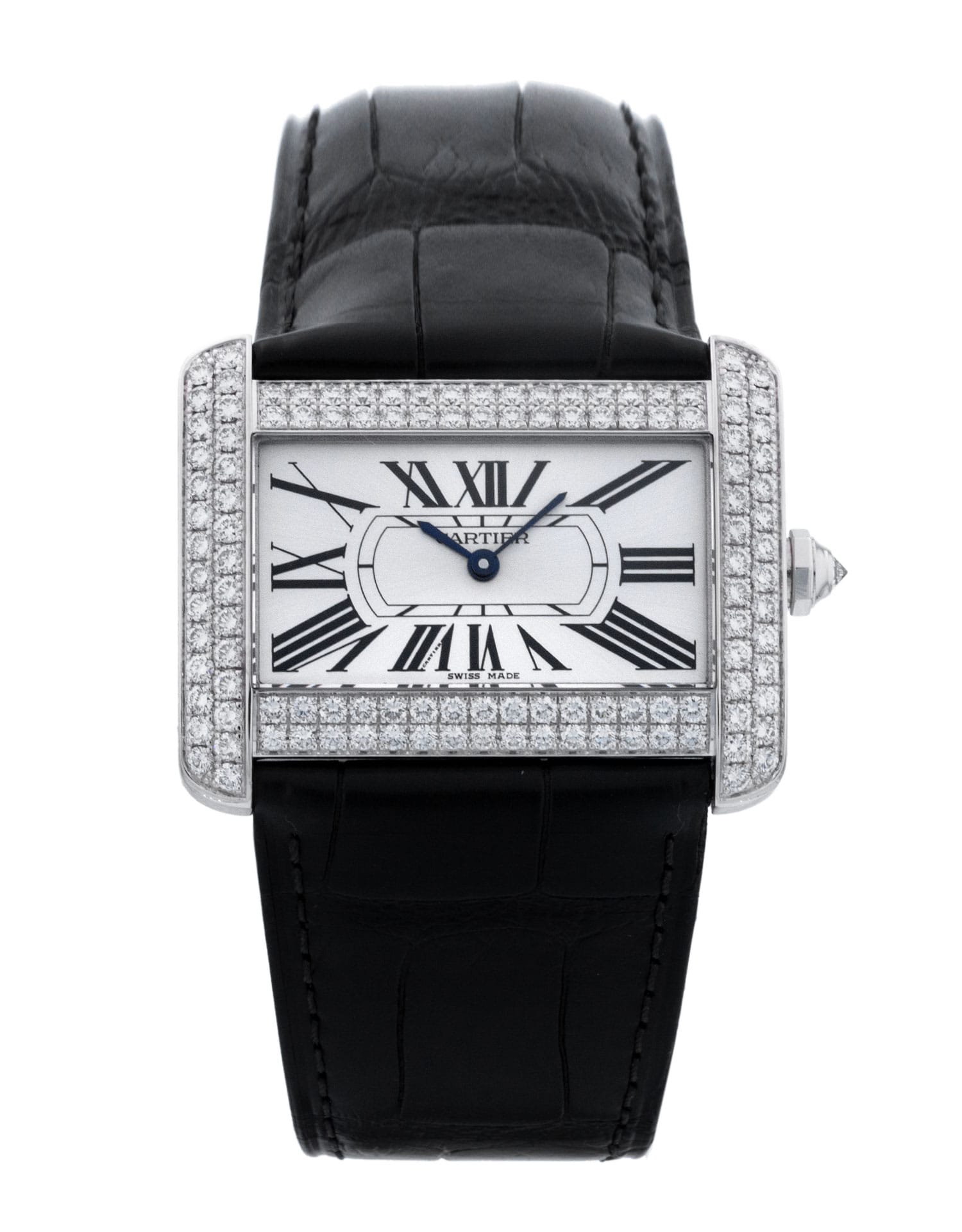 Cartier Tank Divan - cadran Argent à chiffres romains