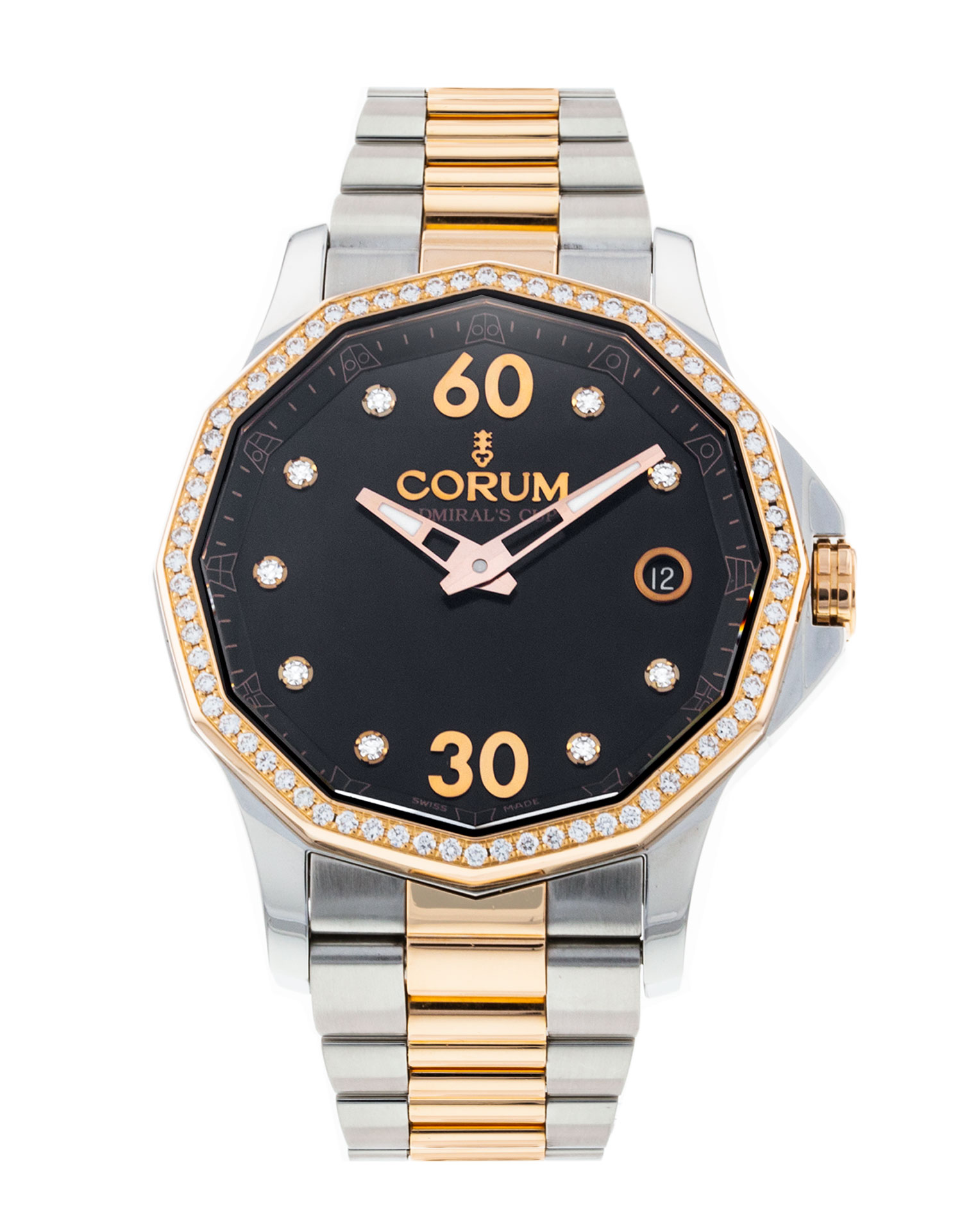 Corum Admirals Cup - cadran Noir diamant