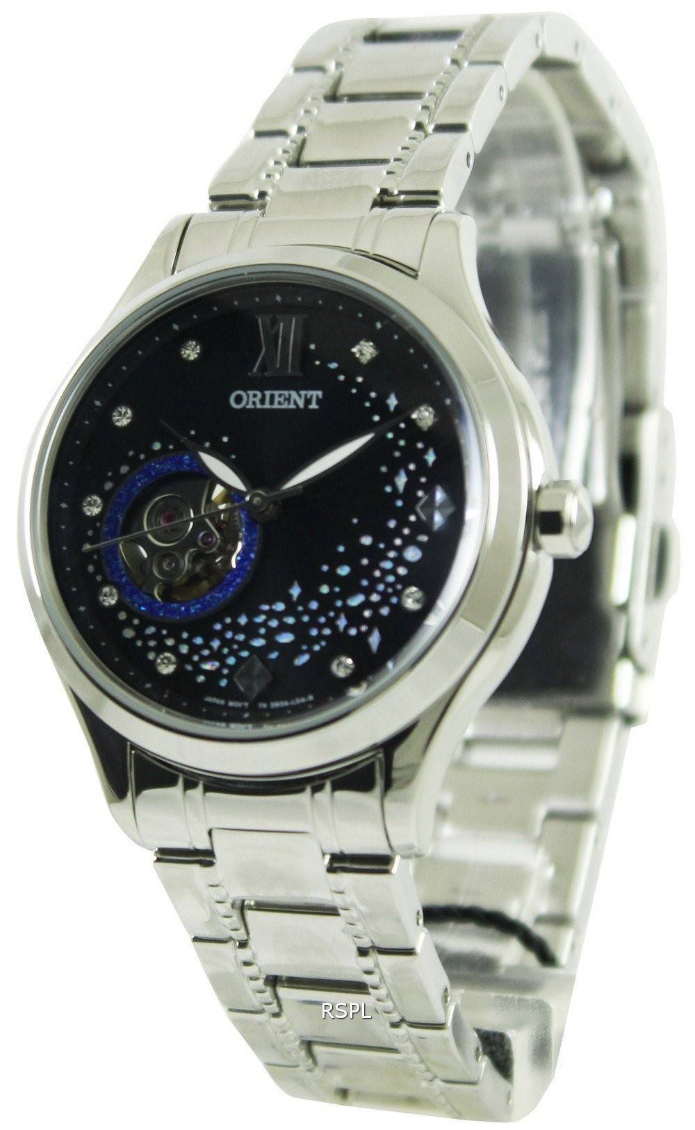 Montre Orient Heureux flux Collection Blue Moon Open Heart DB0A007B femmes