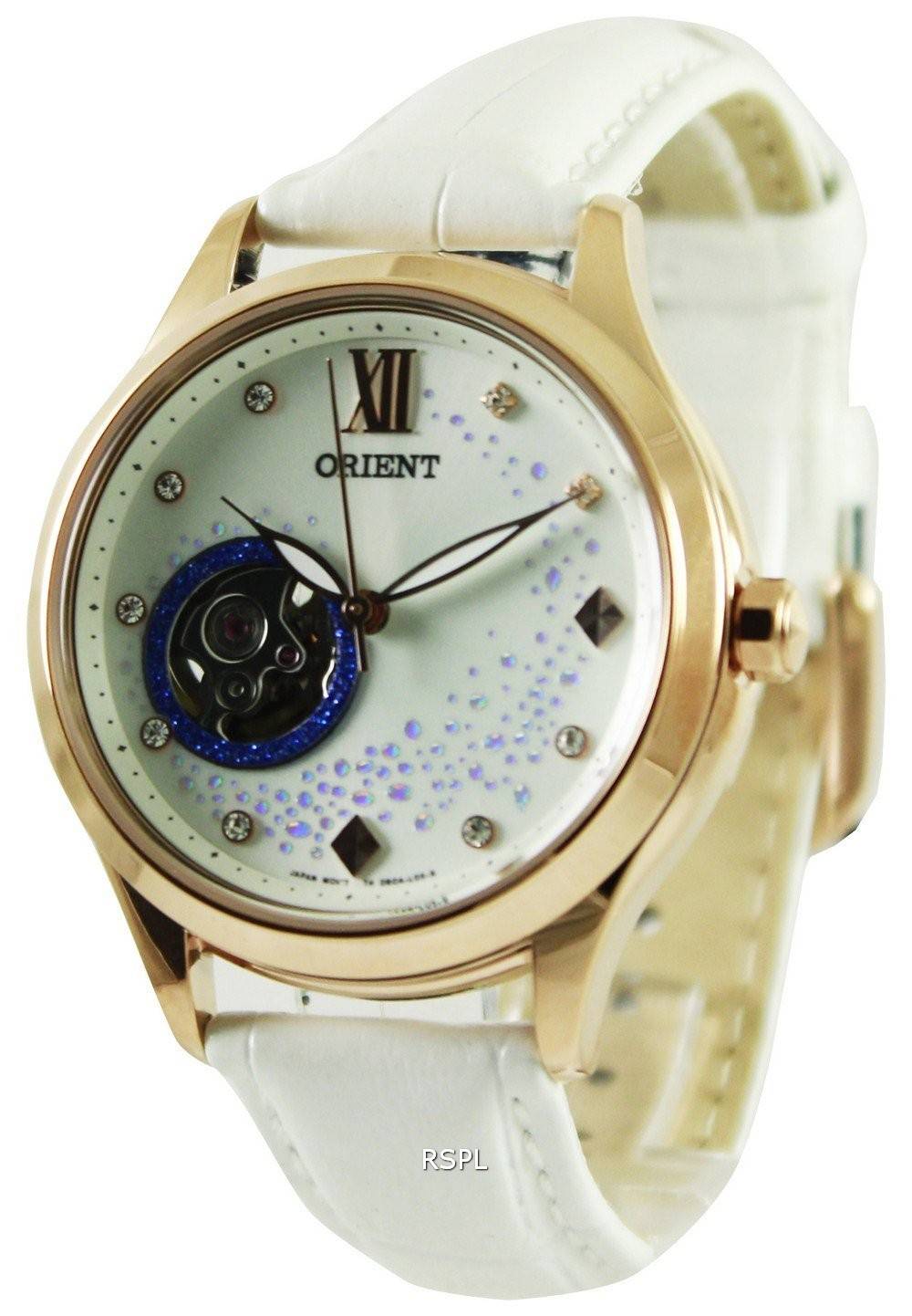 Montre Orient Heureux flux Collection Blue Moon Open Heart DB0A008W femmes