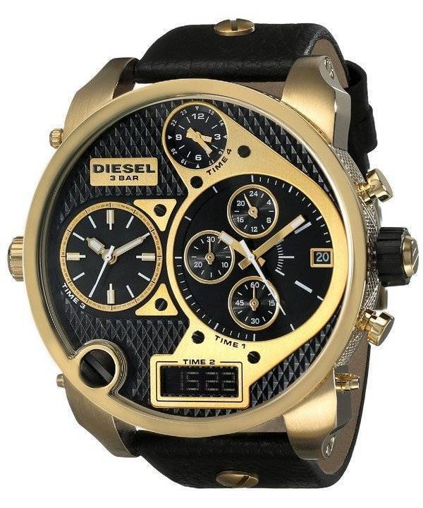 Montre diesel M. Papa chronographe cadran noir DZ7323 masculin
