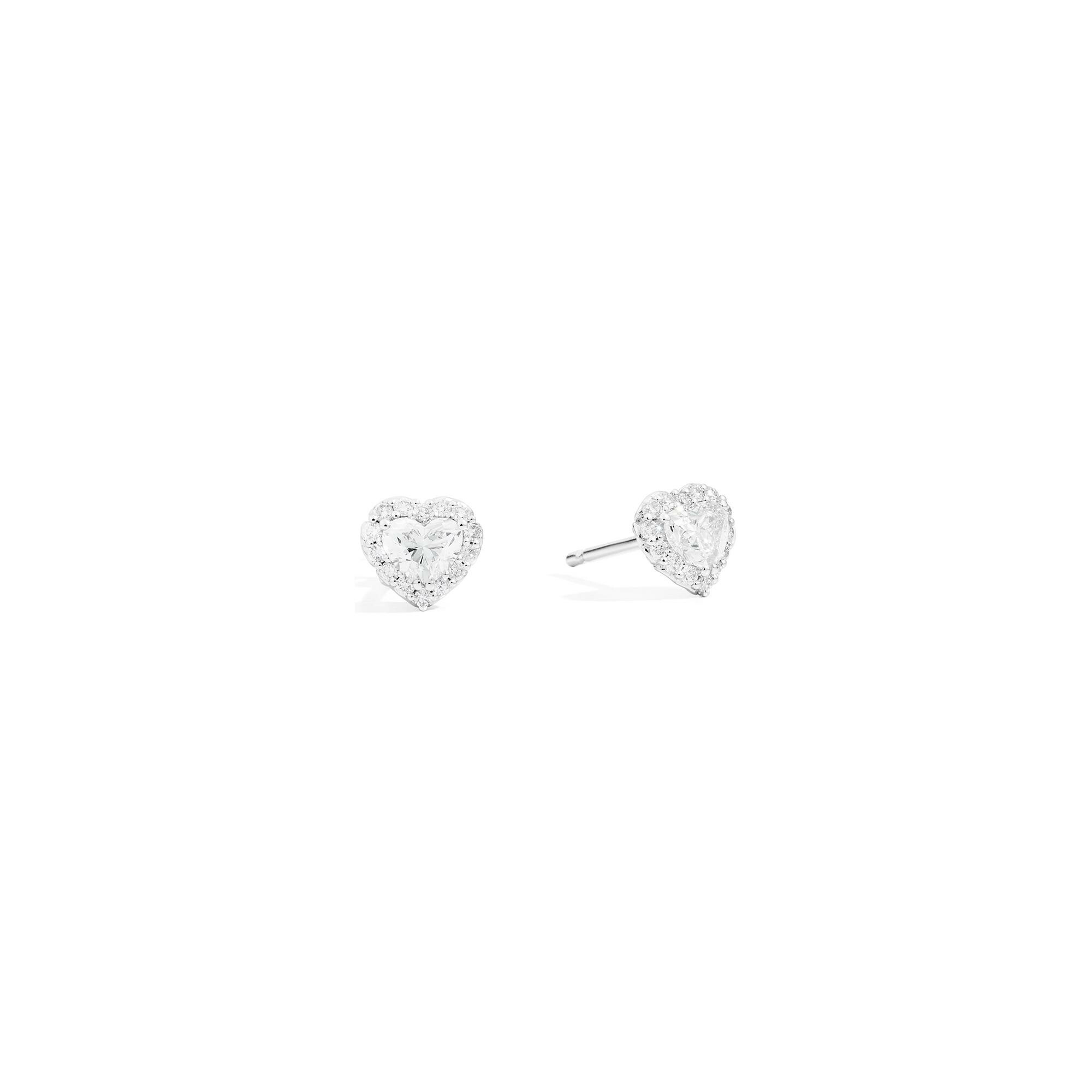 Achat Boucles d'oreilles Recarlo Anniversary Love en or blanc et Diamant 0.45ct