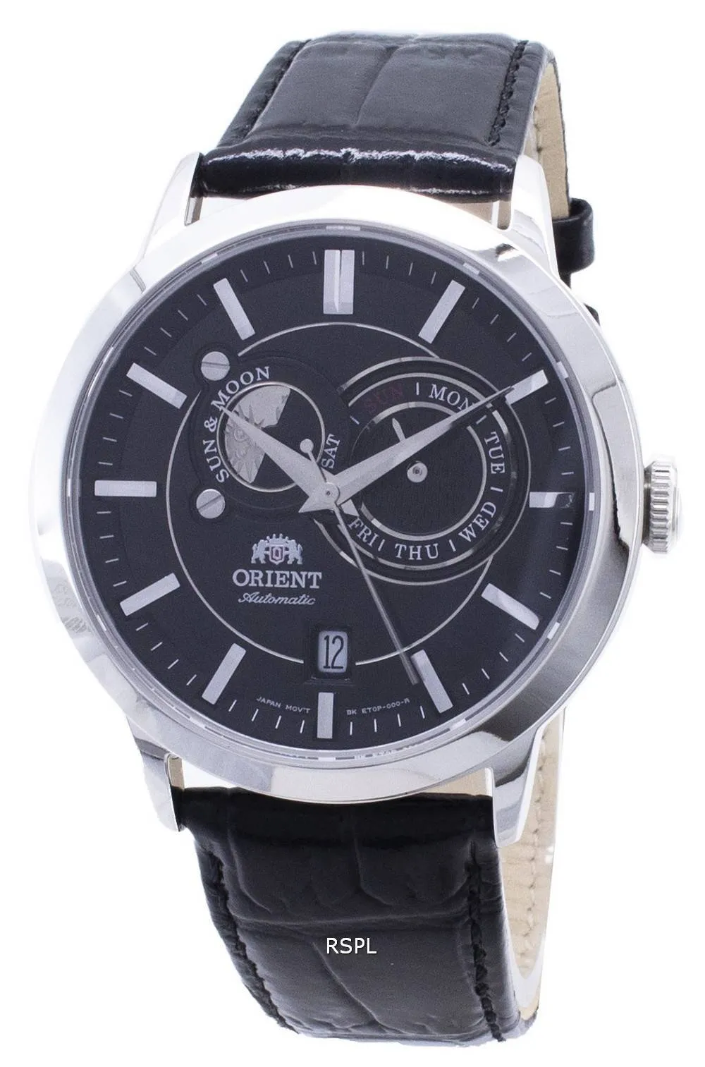 Orient automatique multi-yeux soleil et lune saphir ET0P003B montre homme