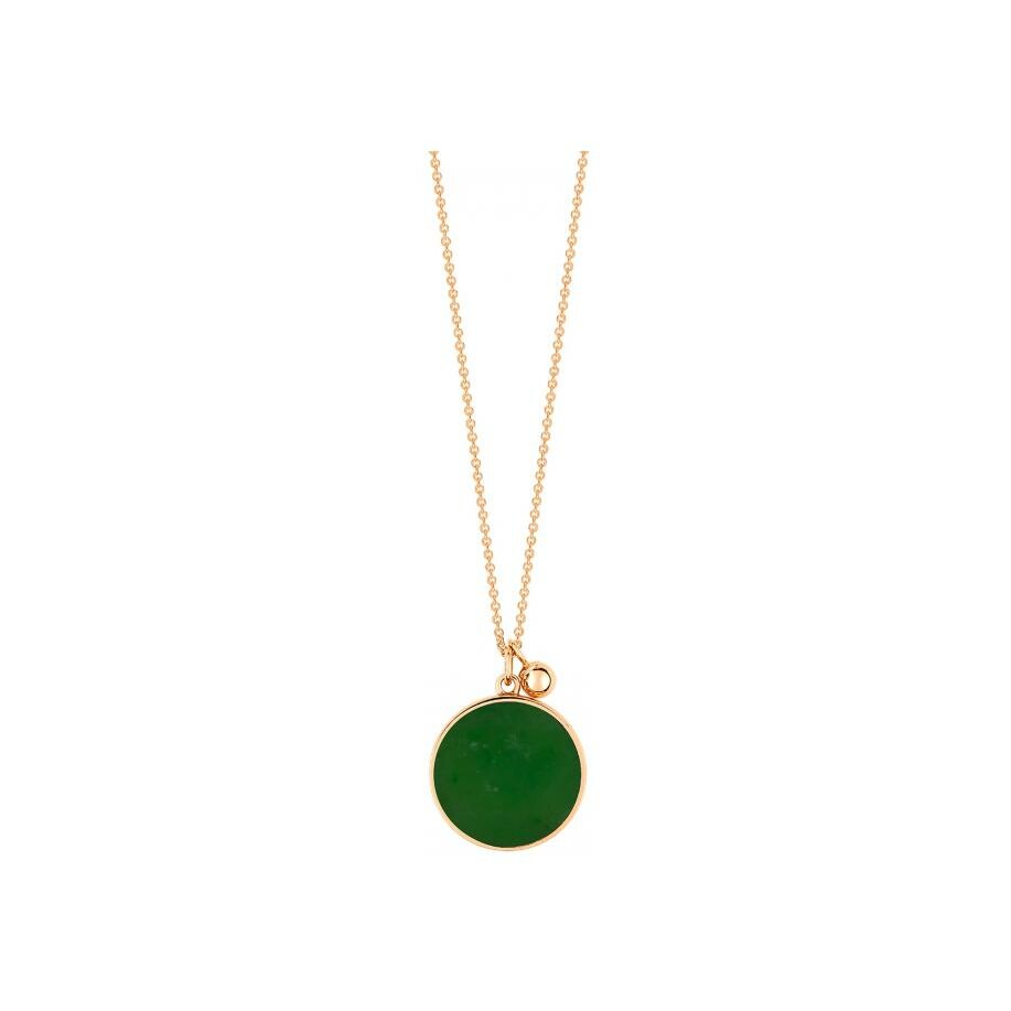 Achat Collier Ginette NY EVER DISC en or rose et jade