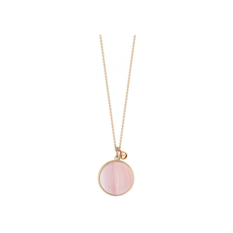Achat Collier Ginette NY EVER DISC en or rose et nacre rose
