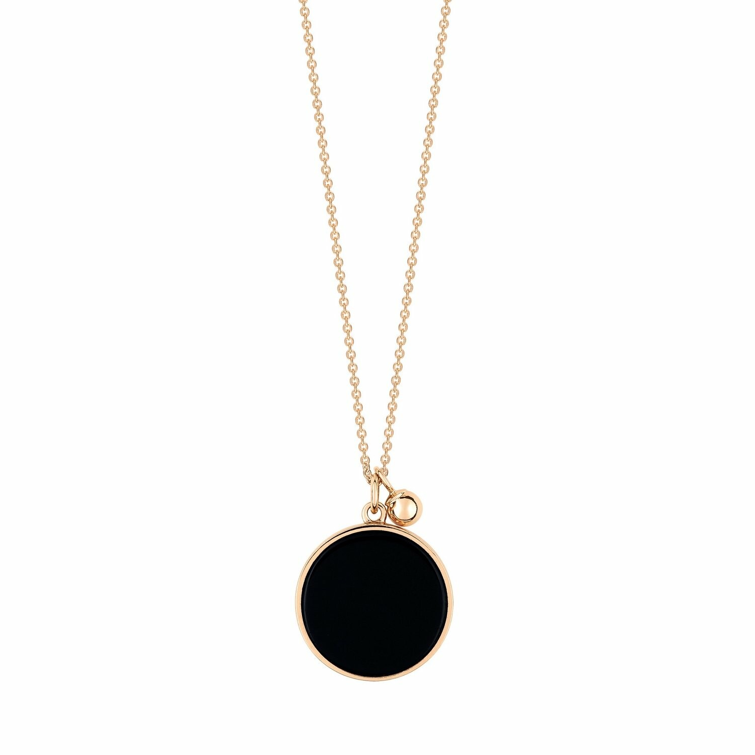 Achat Collier Ginette NY EVER DISC en or rose et onyx