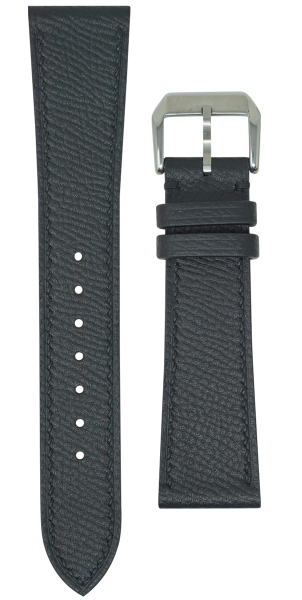Epsom Leather Watch Strap - Black