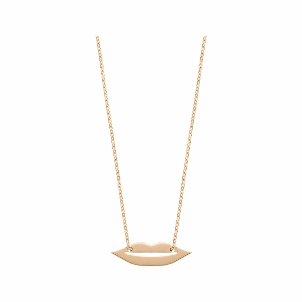 Achat Collier Ginette NY FRENCH KISS mini en or rose