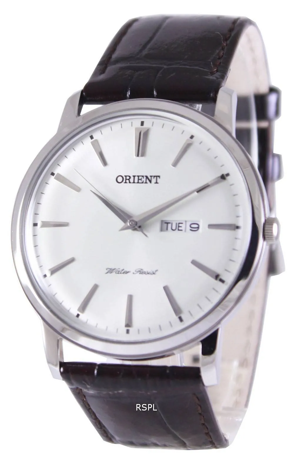 Dôme de Orient Quartz Crystal FUG1R003W6 montre homme