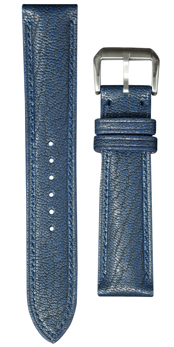 Alran Patnat Goat Leather Watch Strap - Azur