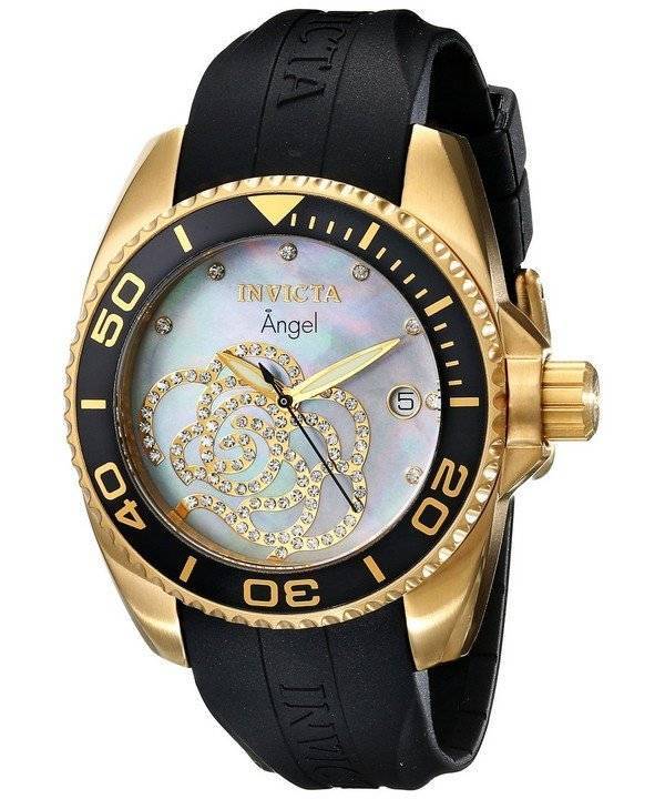 Invicta Ange Collection Diamonds Gold Tone 0489 Montre Femme