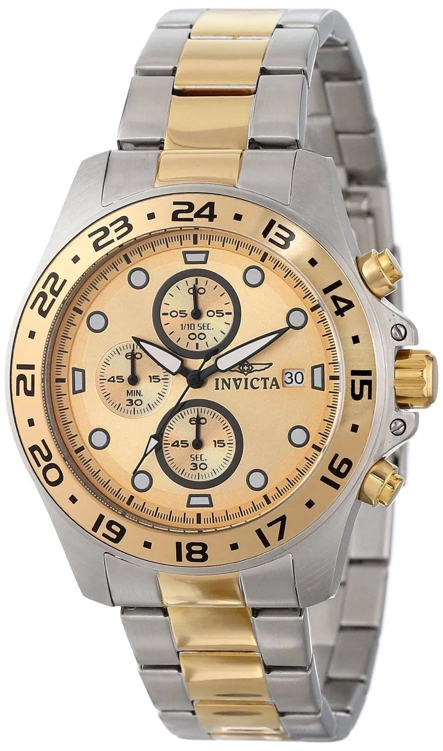 Invicta Pro Diver chronographe deux tons 100M 15207 montre homme
