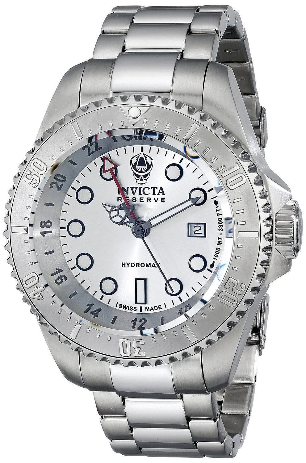Montre réserve Invicta Silver Hydromax inox 16958 hommes cadran