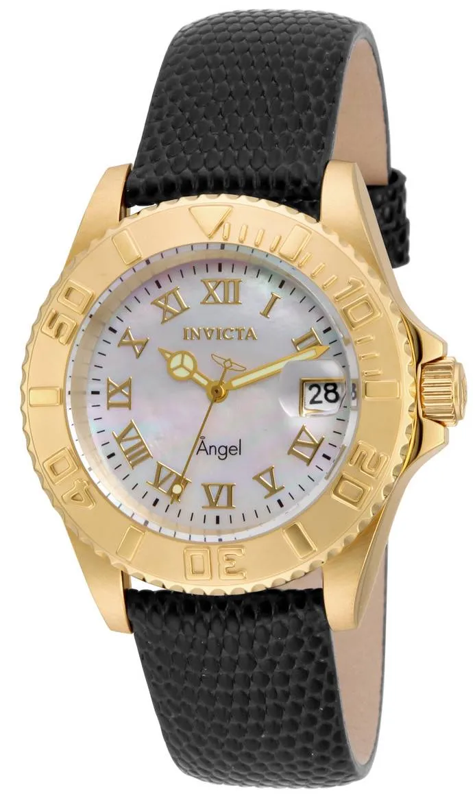 Invicta Angel mère de perle Date affichage 18407 Women Watch Dial