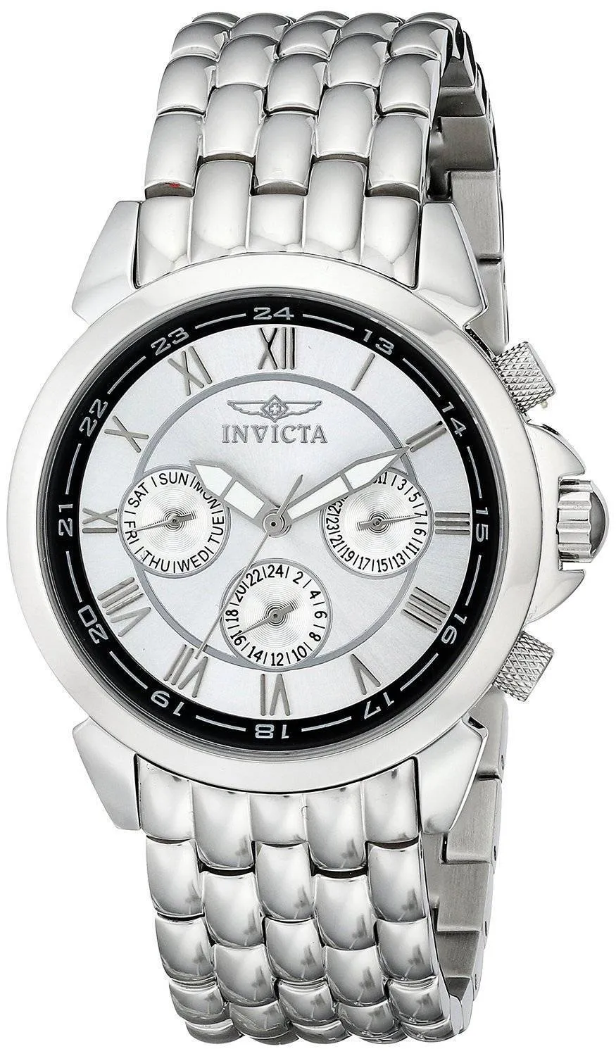 Montre Invicta spécialité Collection multifonctions cadran argenté 2875 hommes
