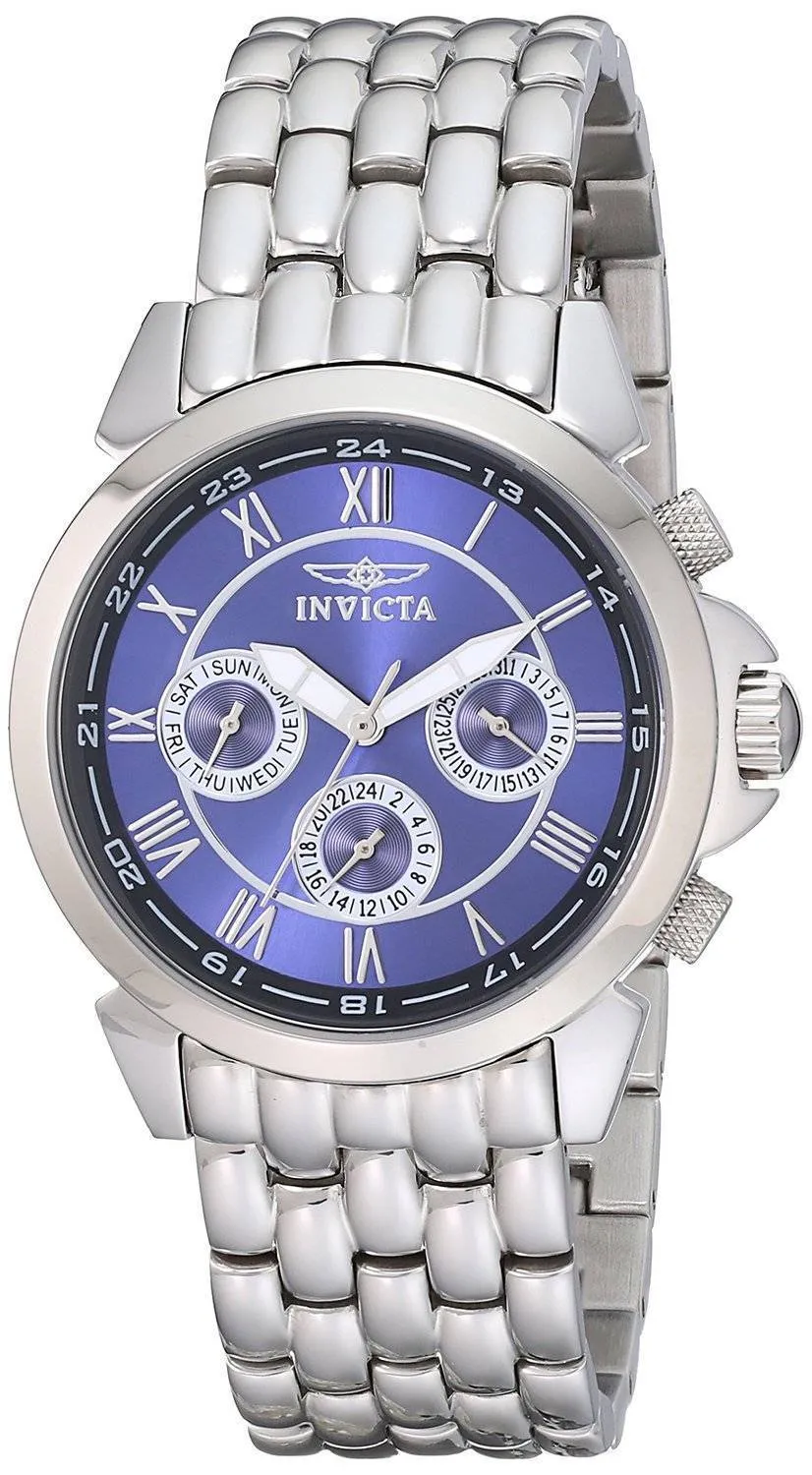 Montre Invicta spécialité Collection cadran bleu multifonction 2876 hommes