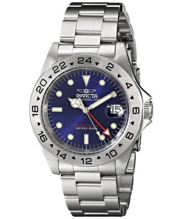Montre Invicta Master Date GMT 200M cadran bleu INV9400/9400 hommes
