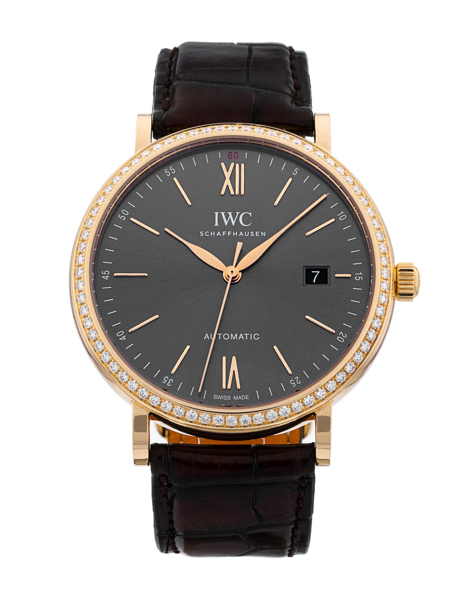 IWC Portofino Automatic - cadran Baton argentée