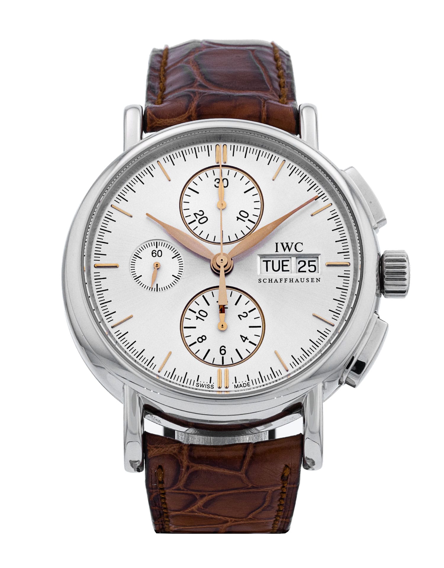 IWC Portofino Chronograph - cadran Baton argentée