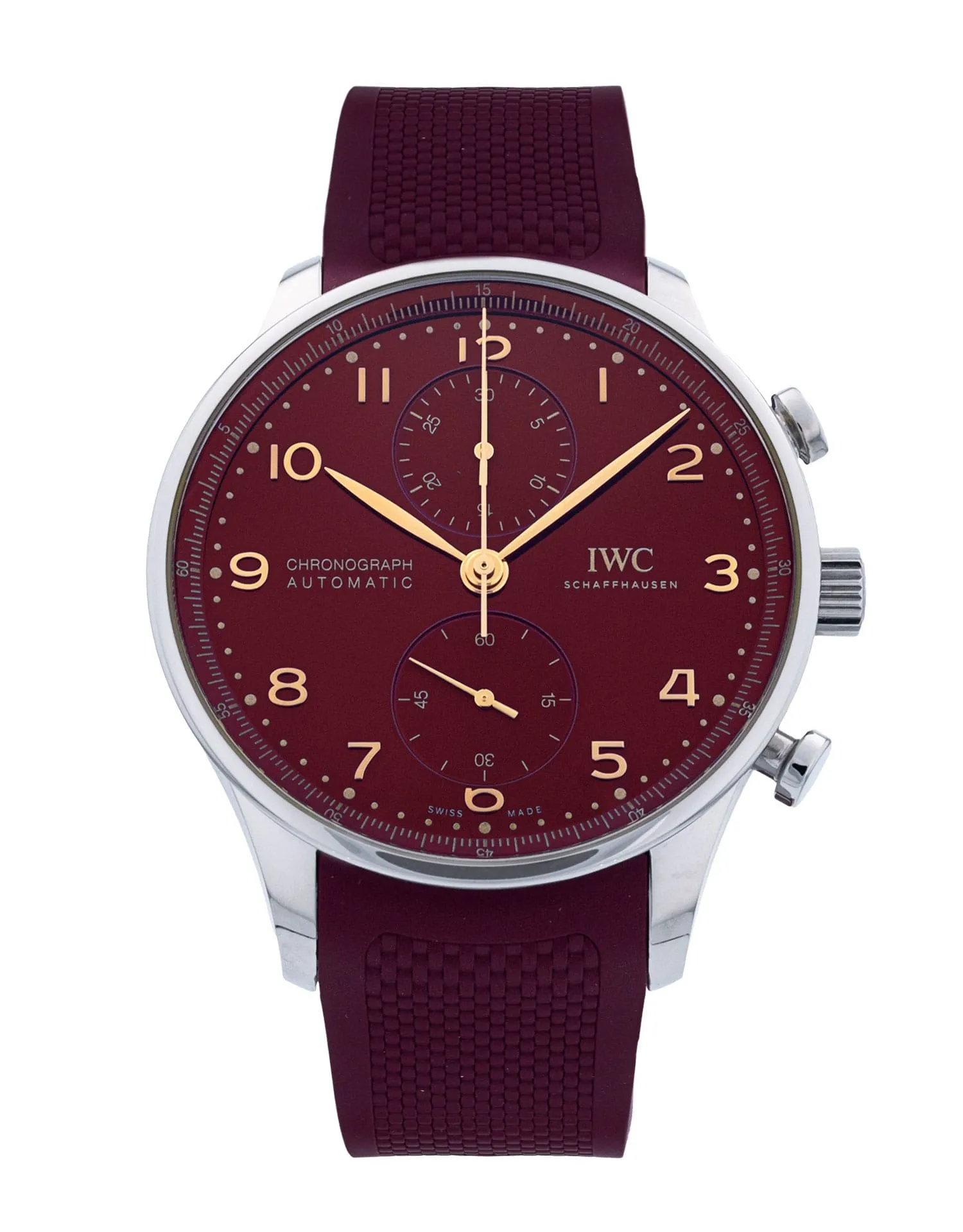 IWC Portugieser Chrono - cadran Arabic rouge